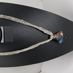 Art Glass Pendant Necklace